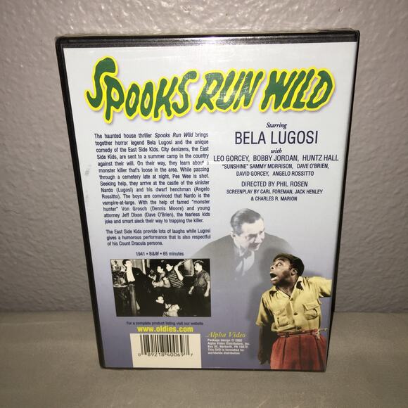Dvd / Vhs Spooks Run Wild New Dvd / Open Vhs Tape Lot Bela Lugosi Horror Comedy - Picture 5 of 16